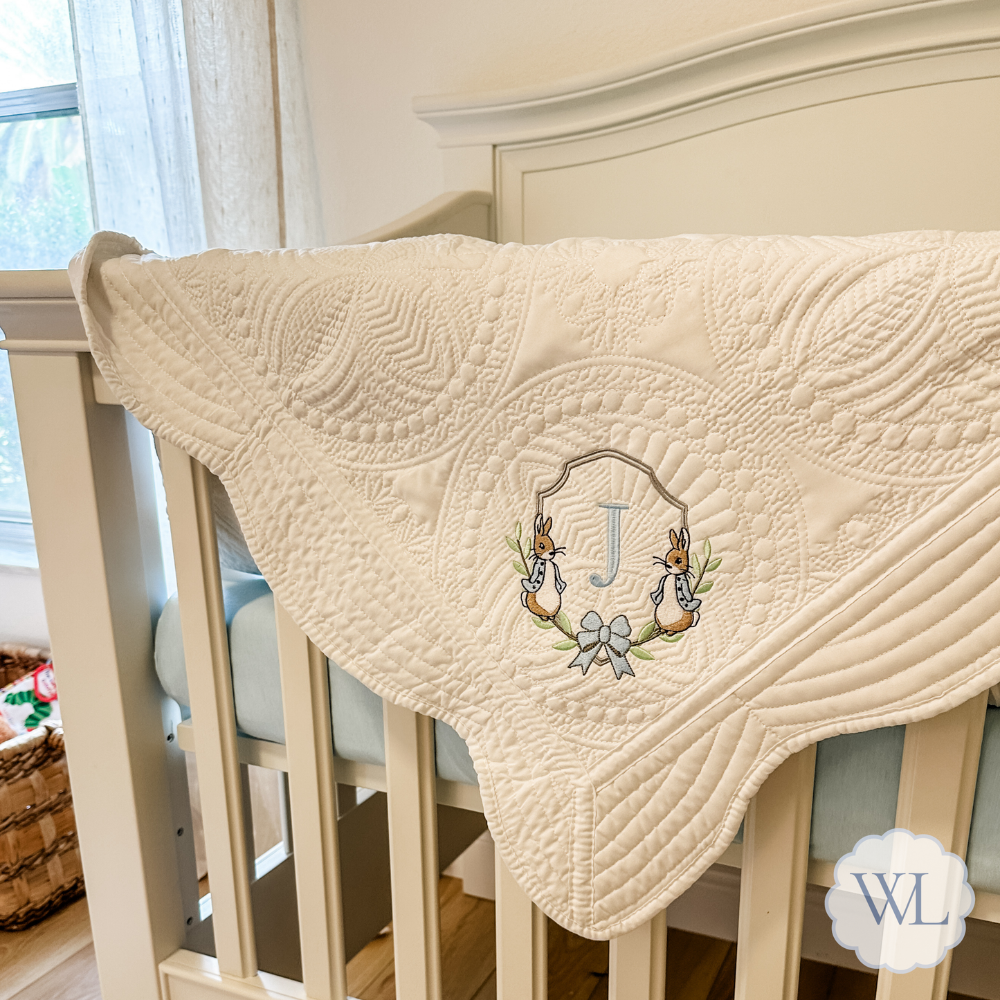 Peter Rabbit Personalized Baby Quilt
