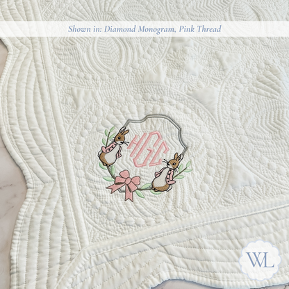 Peter Rabbit Personalized Baby Quilt
