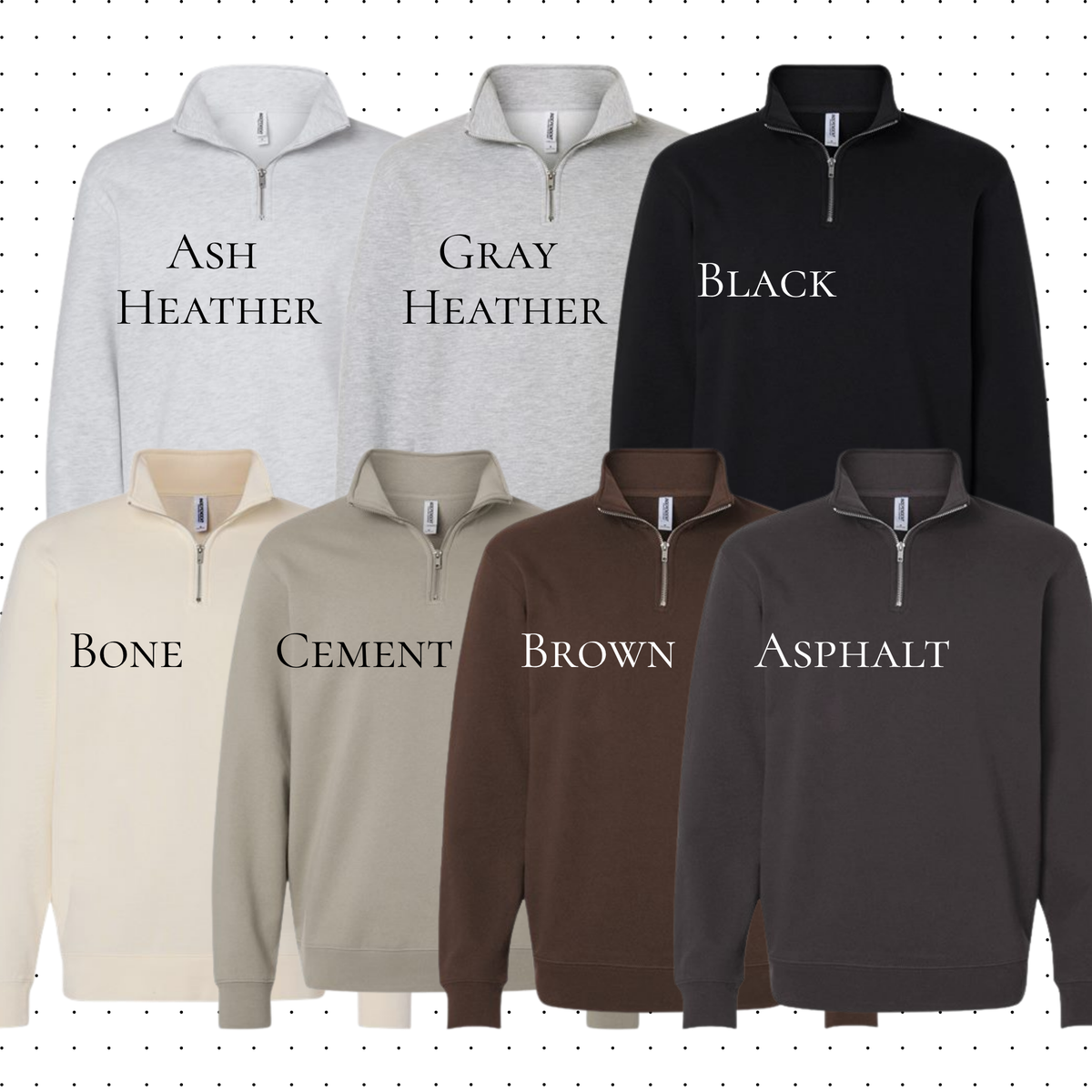 Independent Trading Co. Unisex Midweight Quarter-Zip Pullover