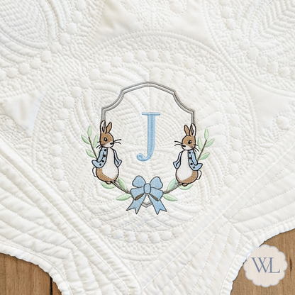 Peter Rabbit Personalized Baby Quilt