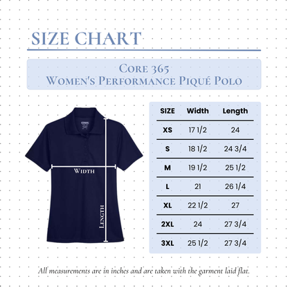 Core 365 Women's Performance Piqué Polo