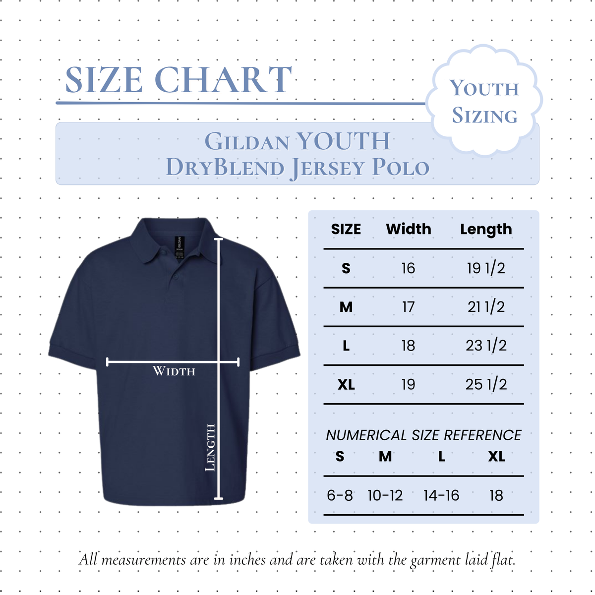 Gildan YOUTH DryBlend Jersey Polo